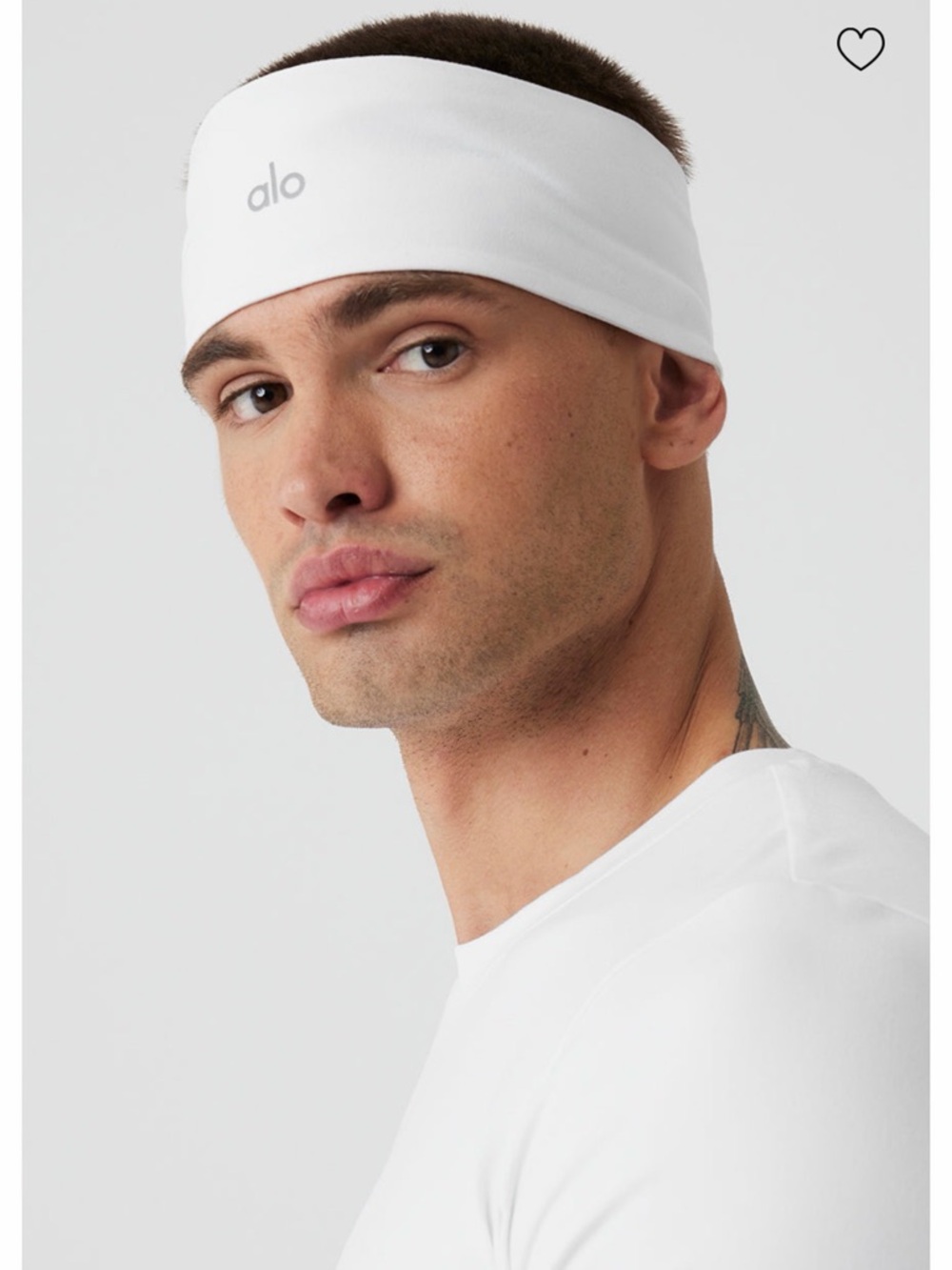Alo White Performance Conquer Headband